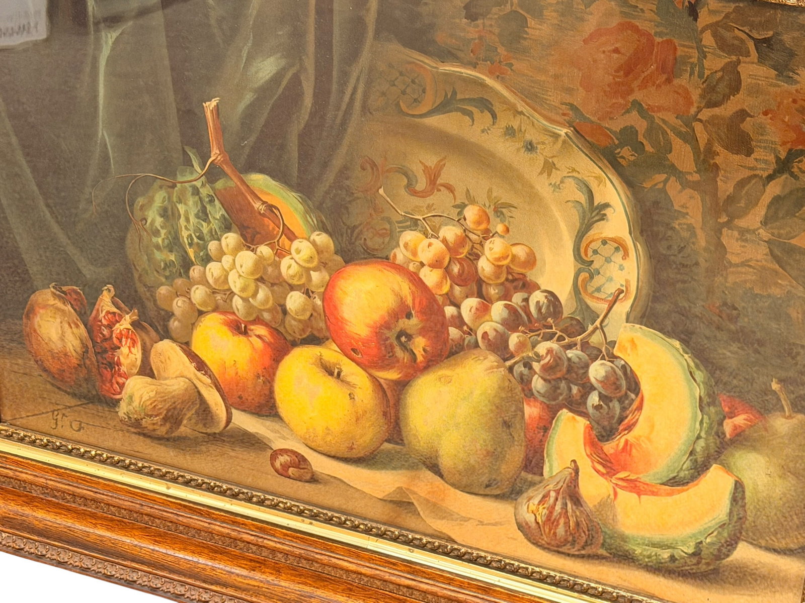 Signed Framed Still Life Print - 2