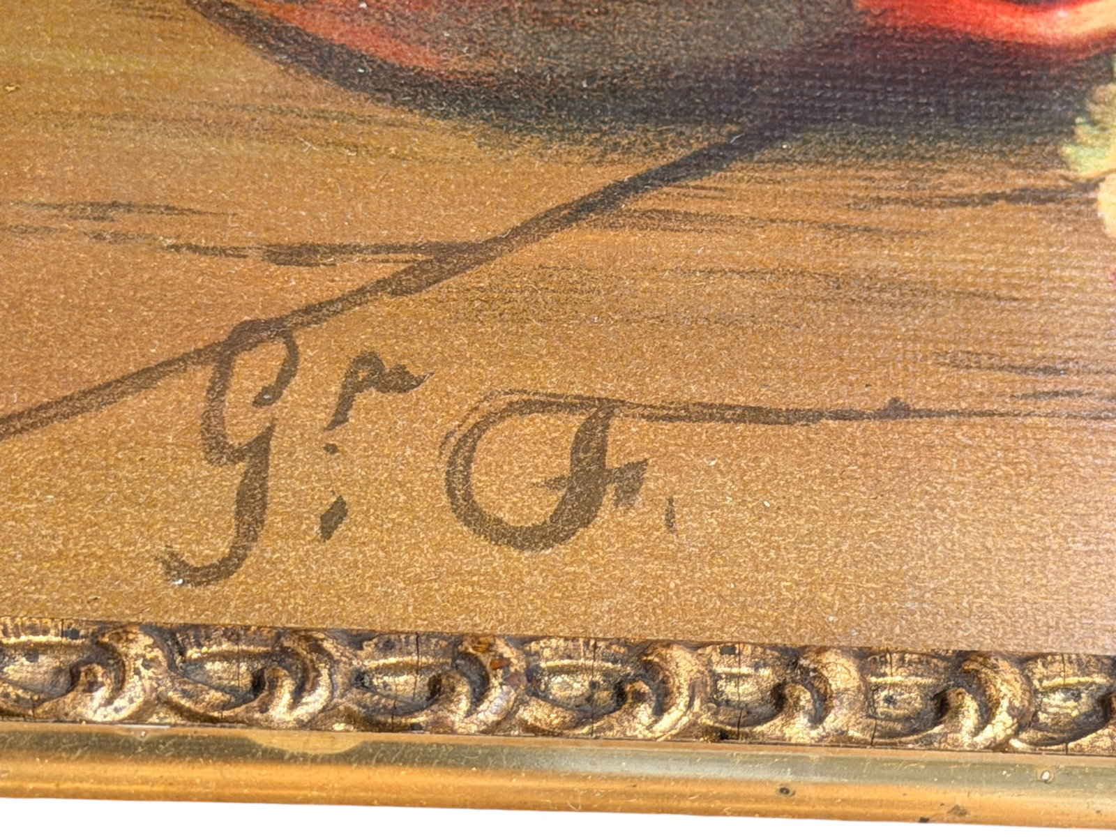 Signed Framed Still Life Print - 9