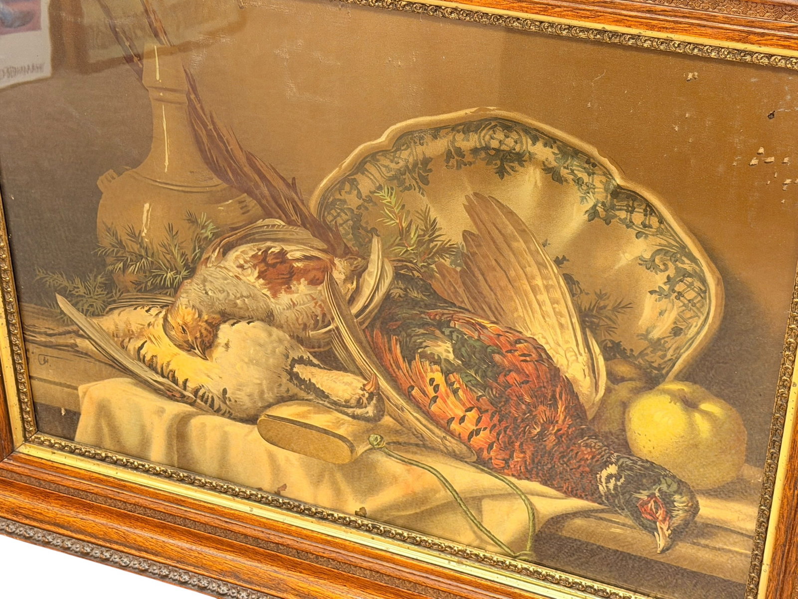 Signed Framed Still Life Print - 2