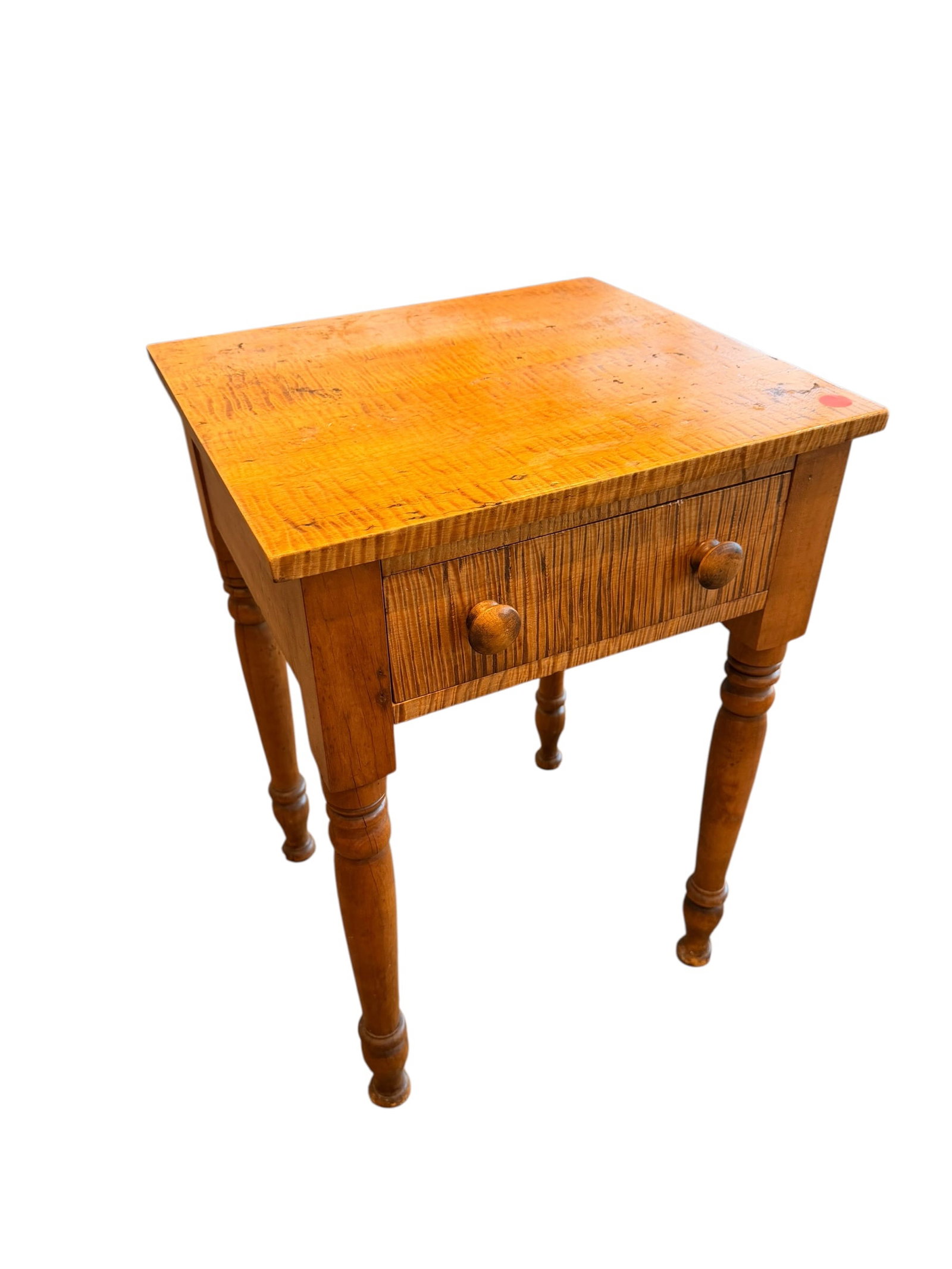 Curly Maple One Drawer Work Stand (1 of 6)