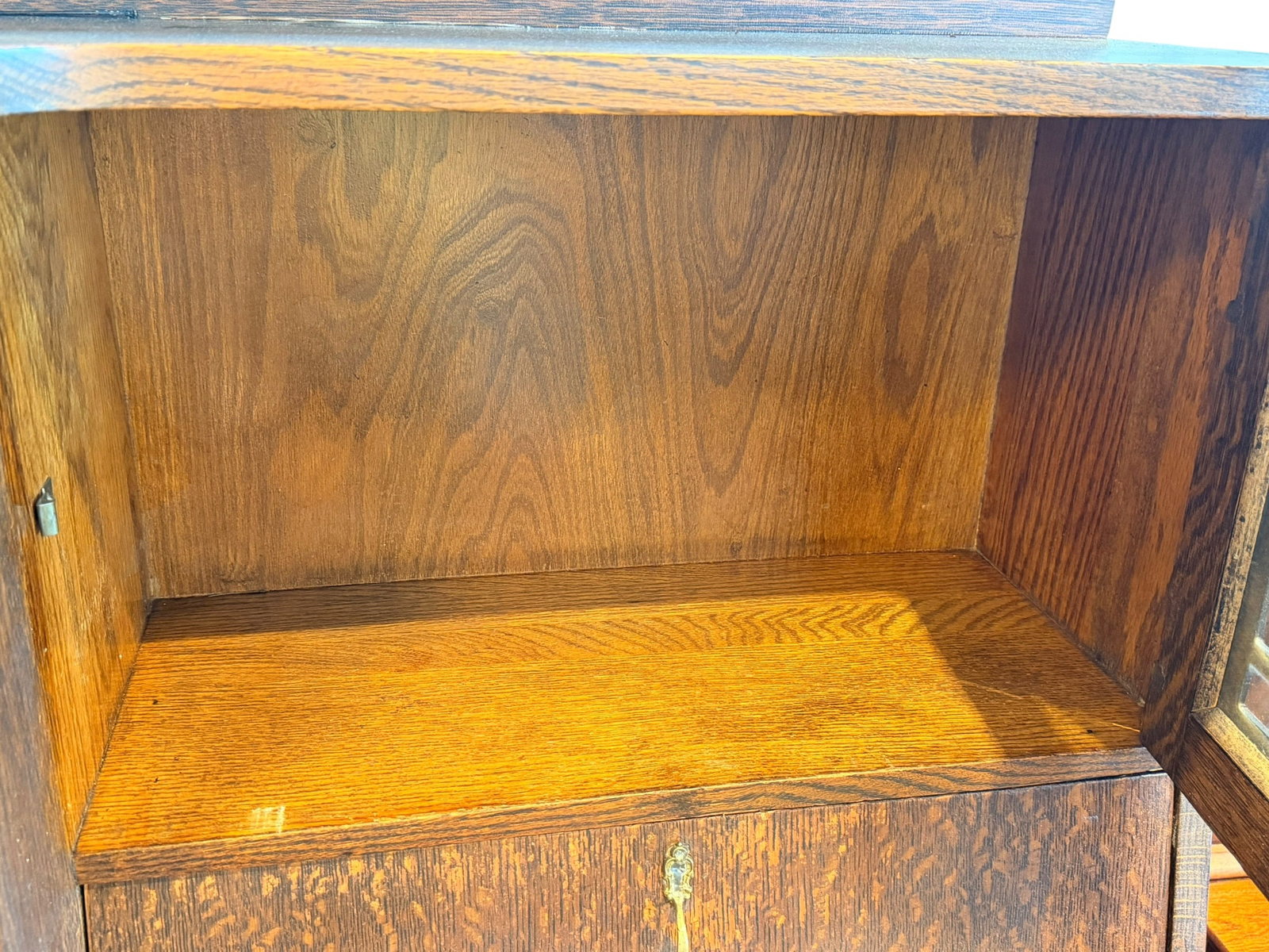 Oak Side By Side Secretary - 3