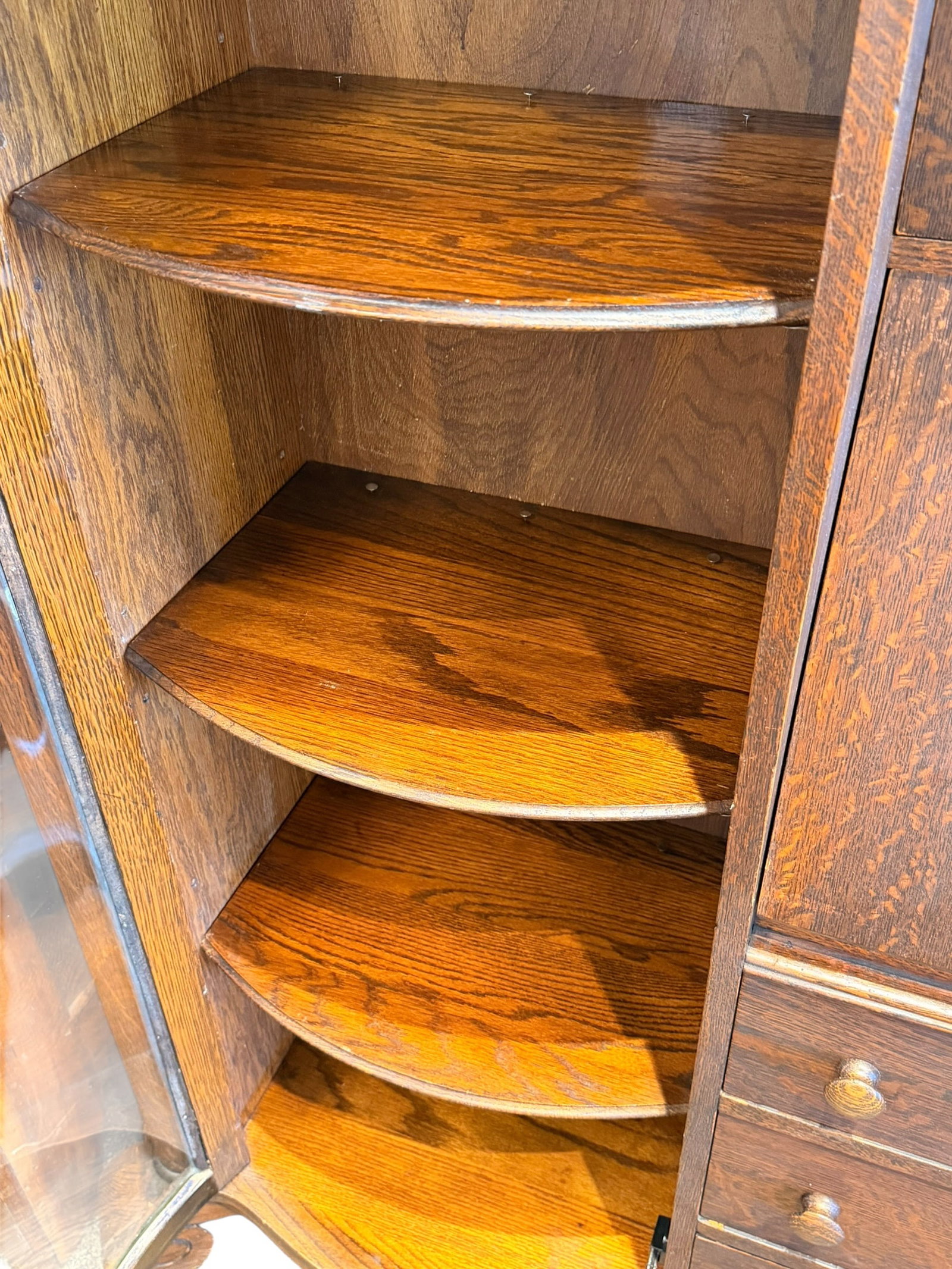 Oak Side By Side Secretary - 5