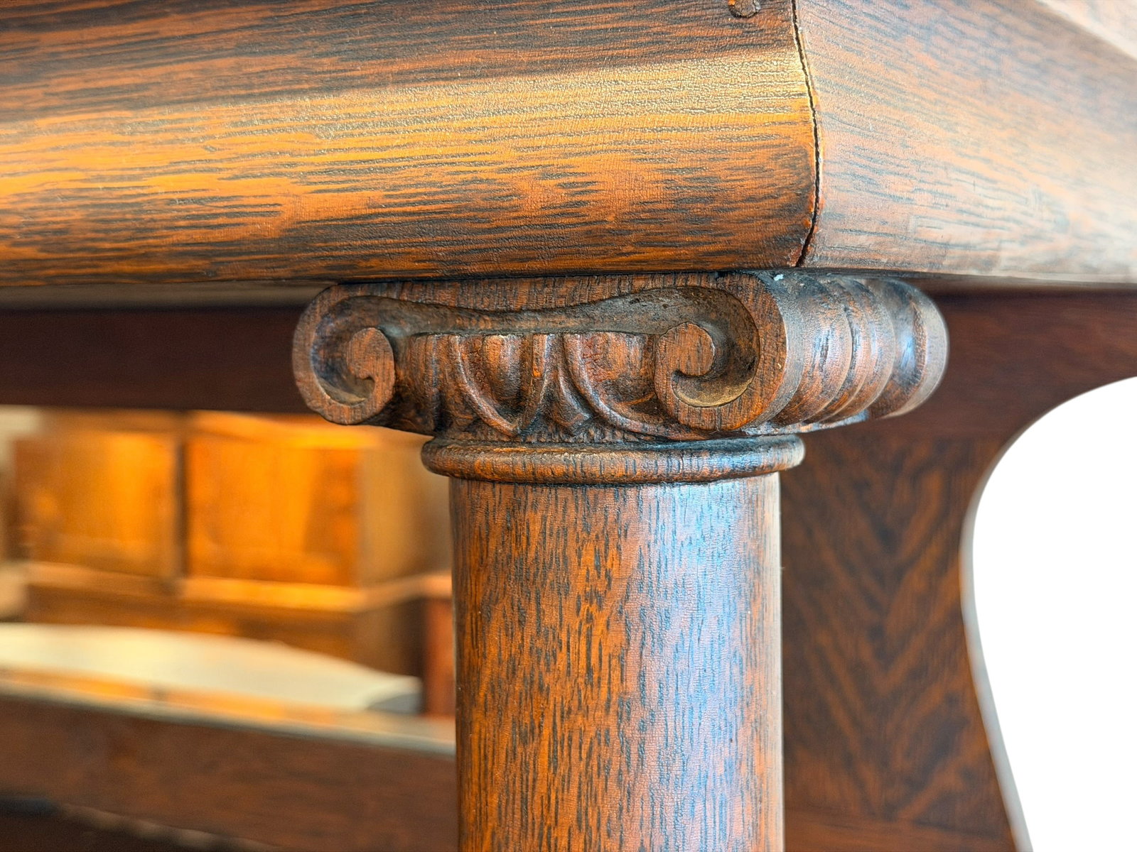 Oak Side By Side Secretary - 8
