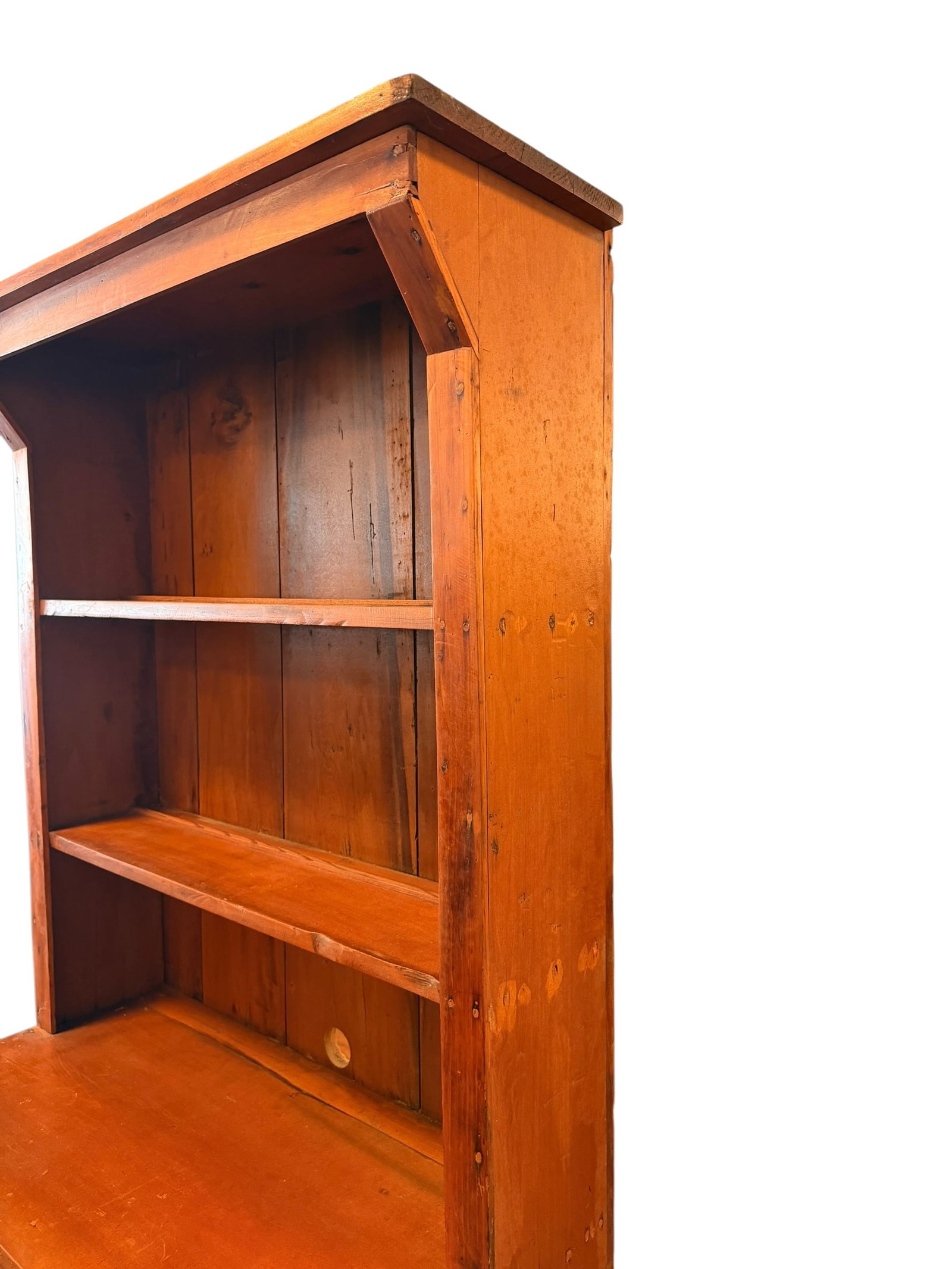 Pine Pewter Cupboard - 7