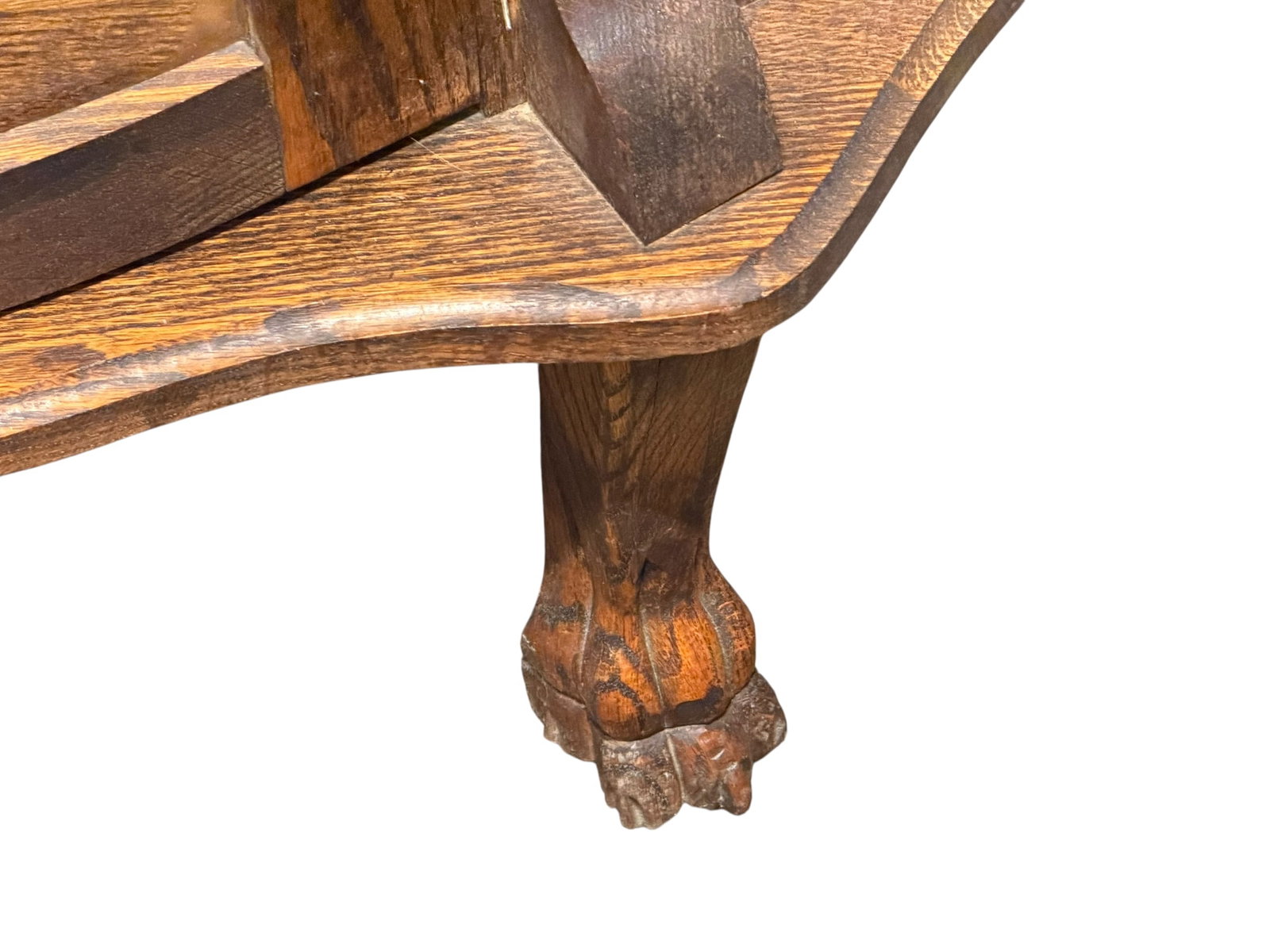 Oak Bowfront China Cabinet - 3