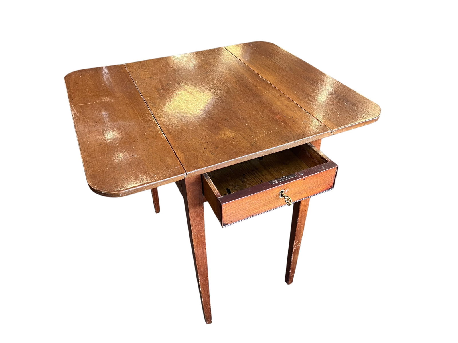 Drop leaf 1 Drawer Table - 3
