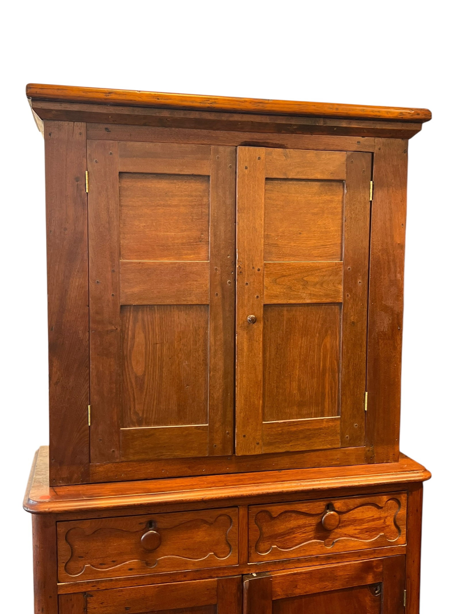 Mahogany Stepback Cupboard - 2