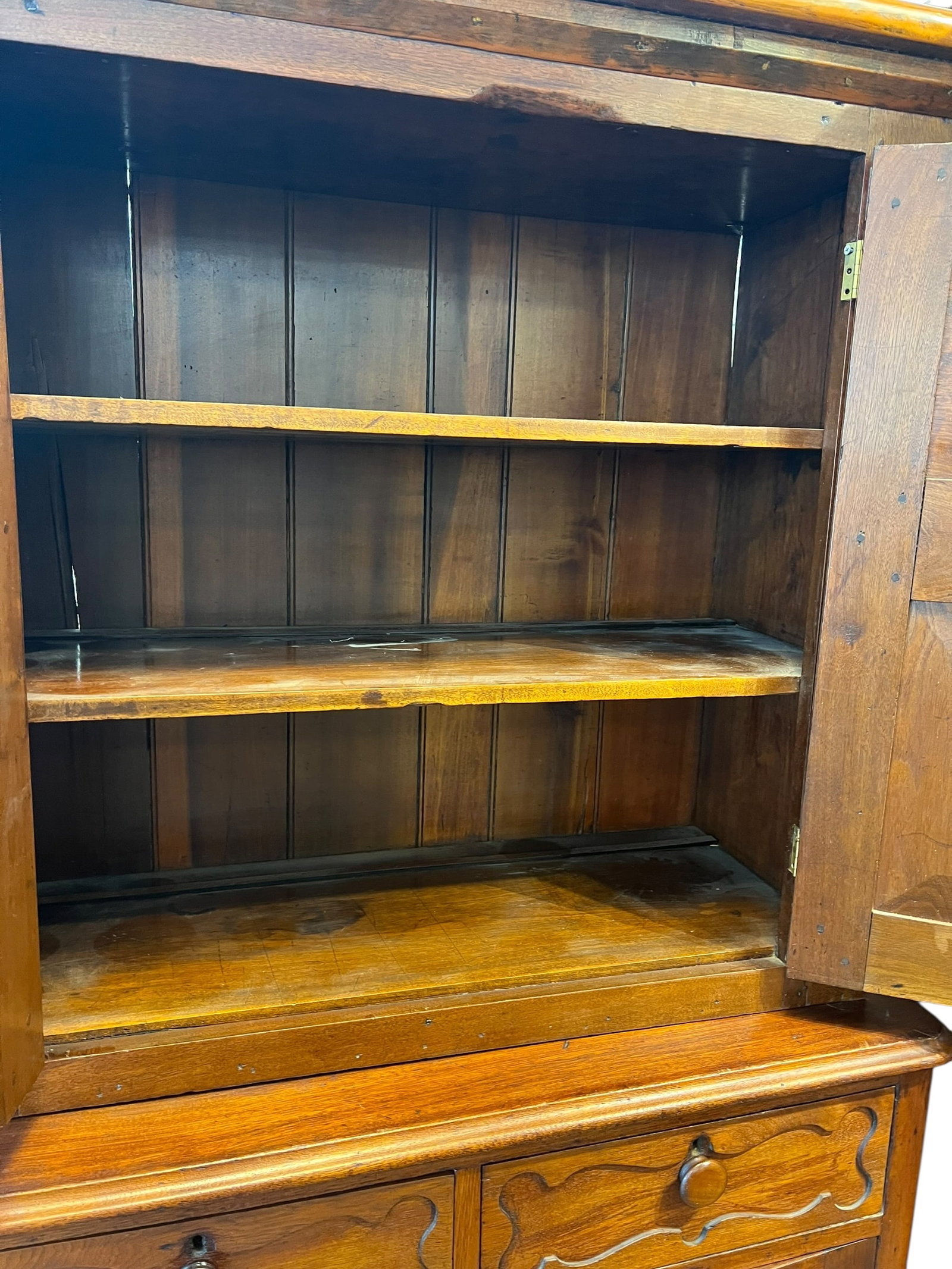 Mahogany Stepback Cupboard - 4