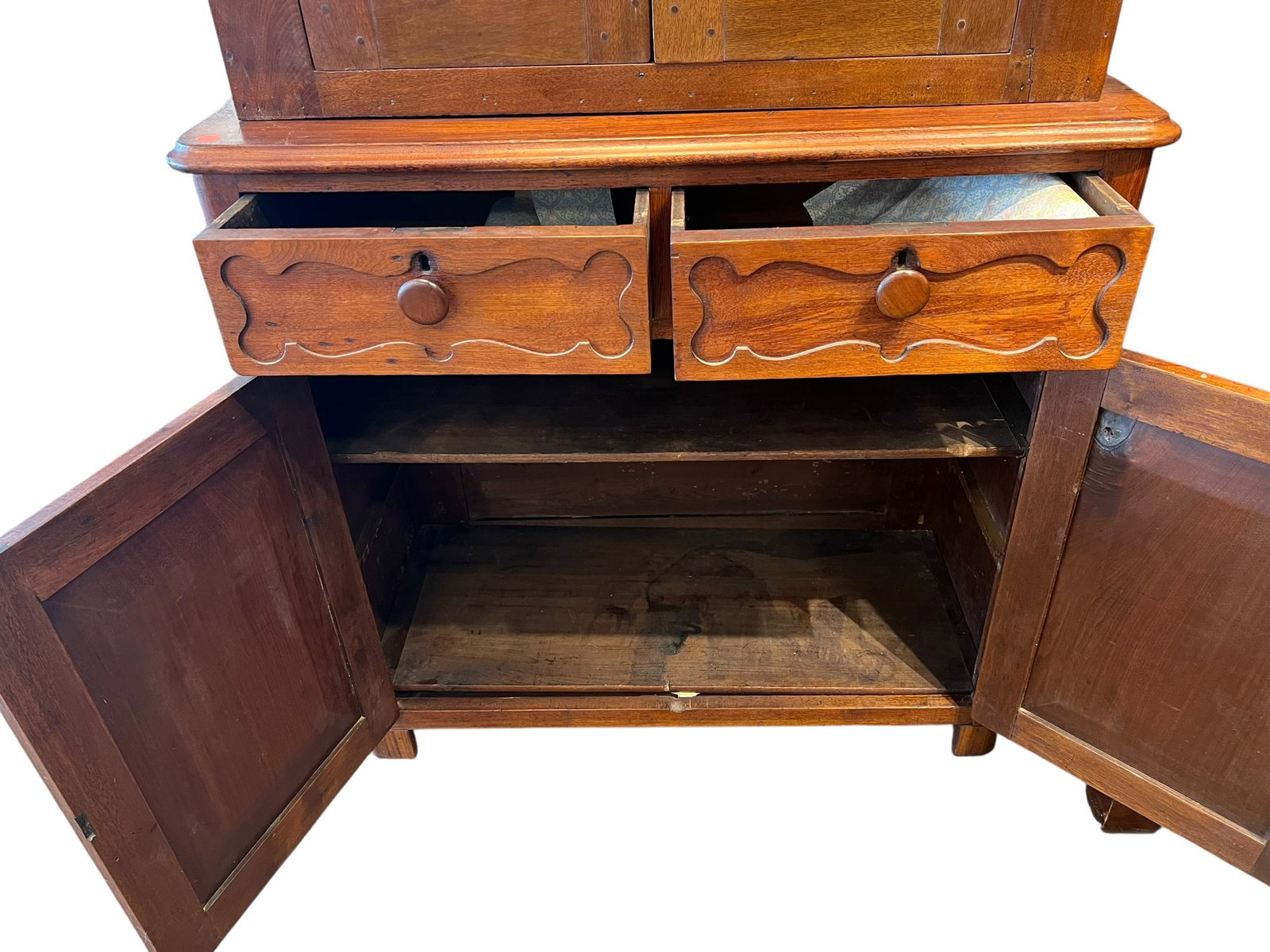 Mahogany Stepback Cupboard - 5