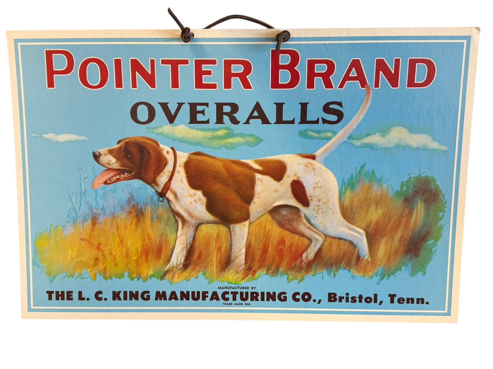 Pointer Brand Overalls Advertising Sign - 2