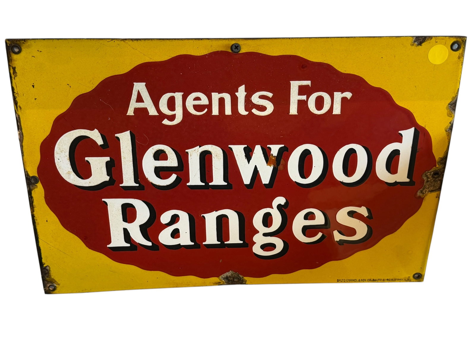 Agents For Glenwood Ranges Metal Advertising Sign (1 of 5)