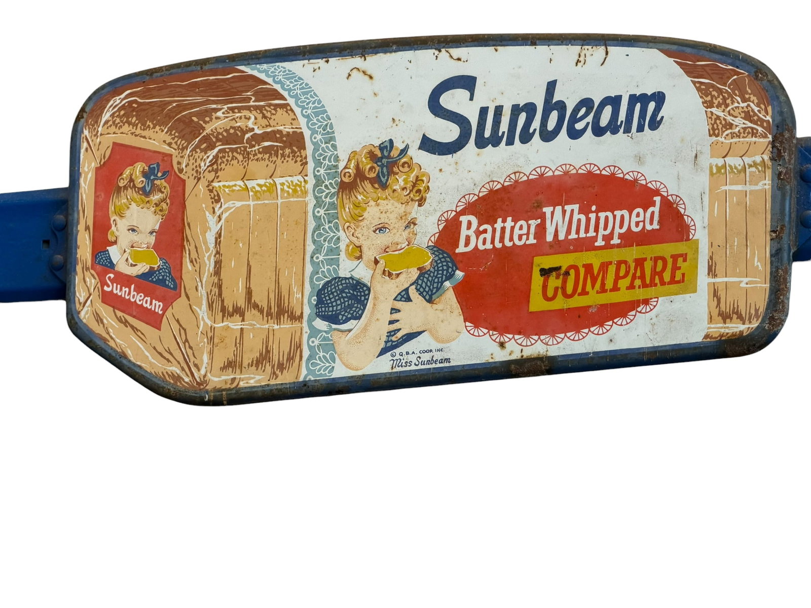 Early original Sunbeam Bread Door Pull - 2