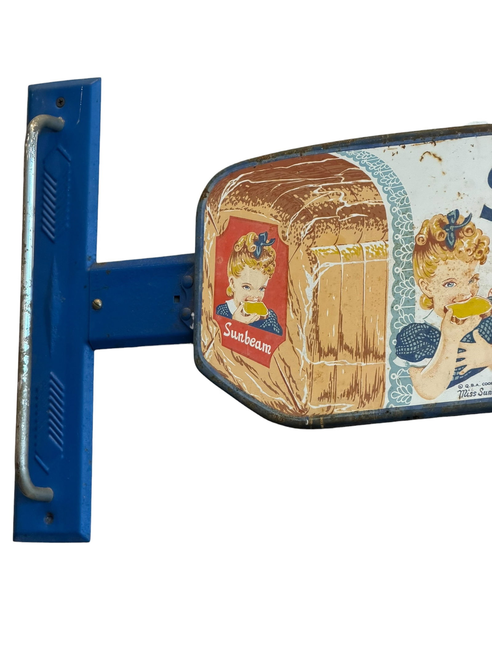 Early original Sunbeam Bread Door Pull - 3
