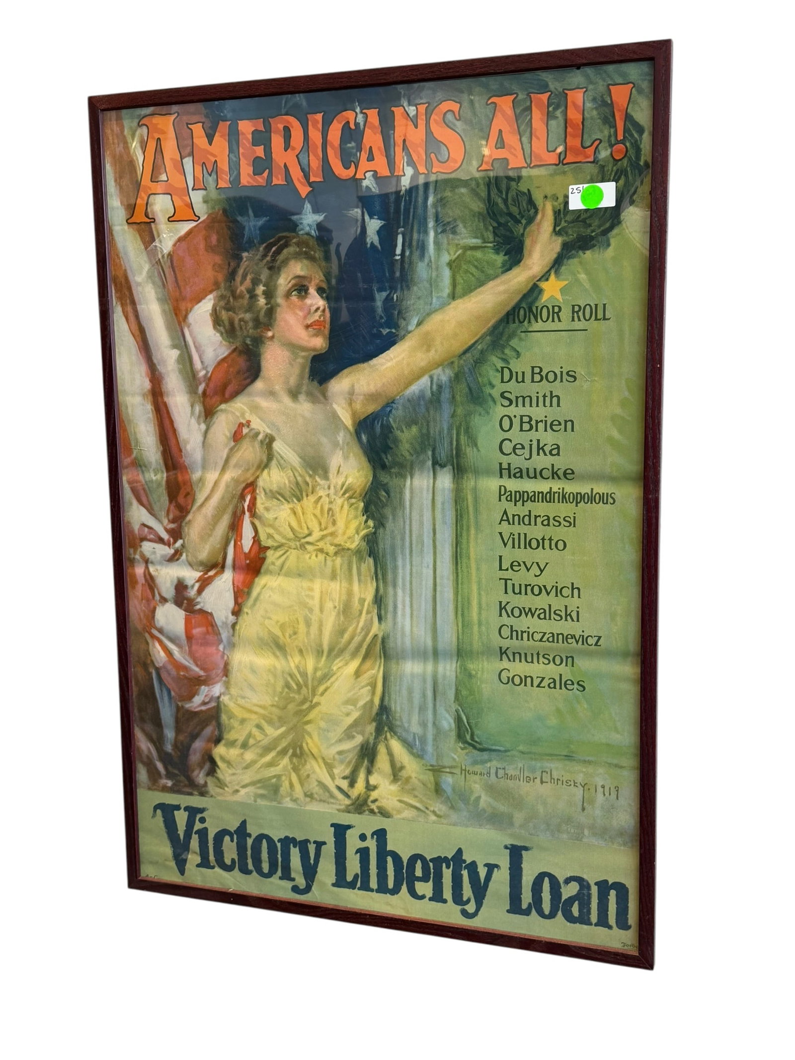 Americans All! Victory Liberty Loan Advertising Poster by Howard Chandler Christy (1 of 5)