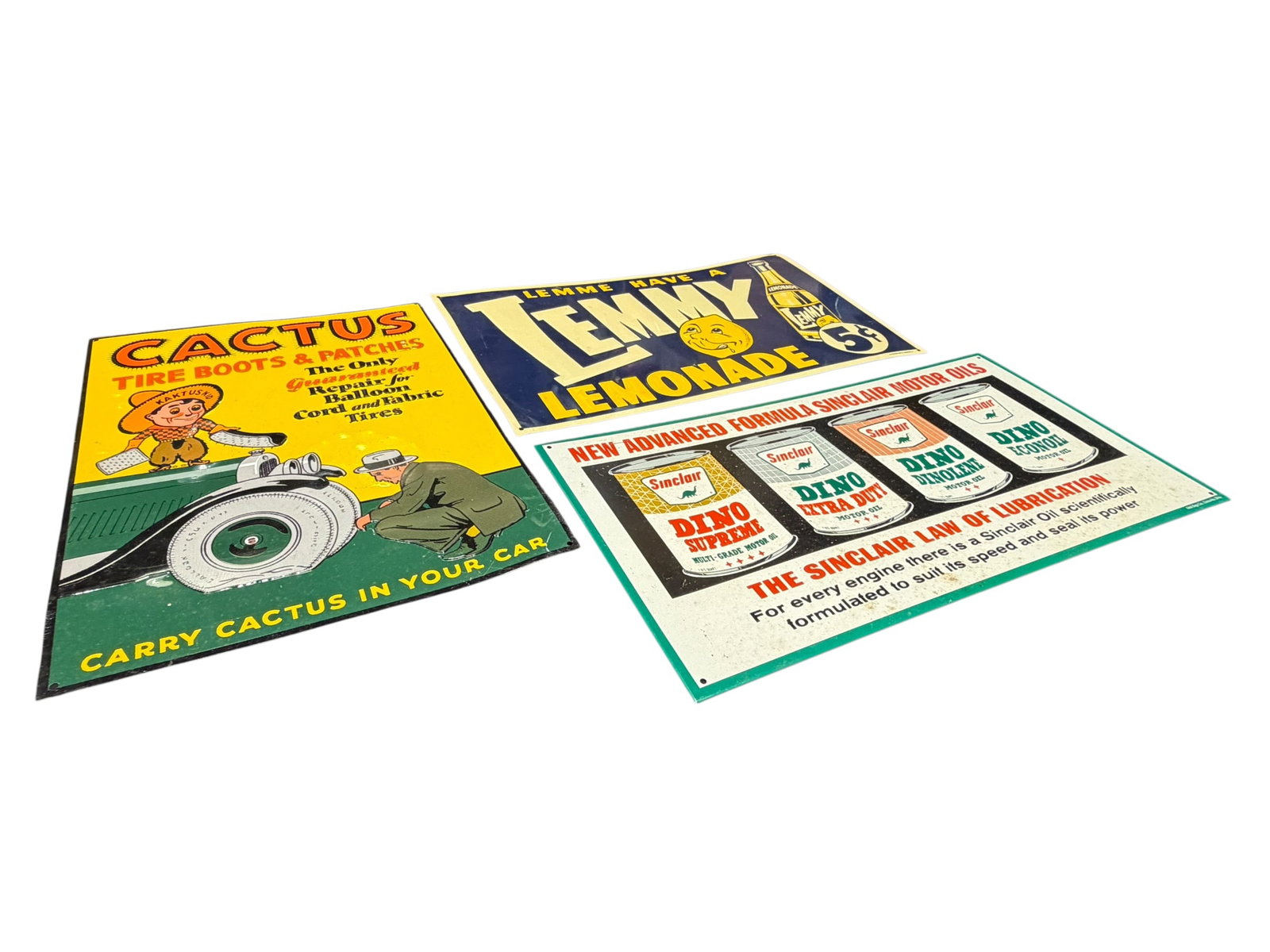 Lot of 3 Advertising Signs (1 of 5)