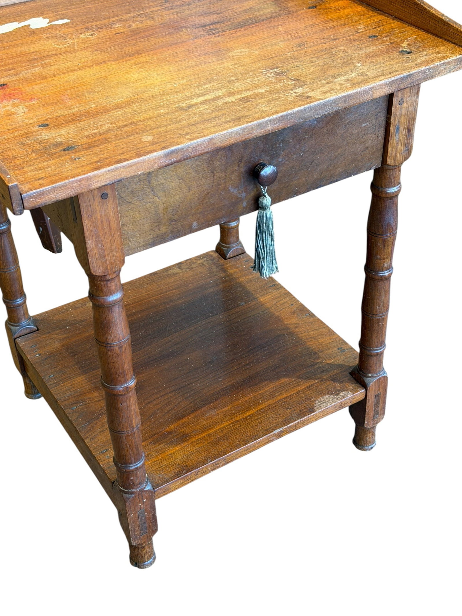 Walnut 1 Drawer Stand - 2