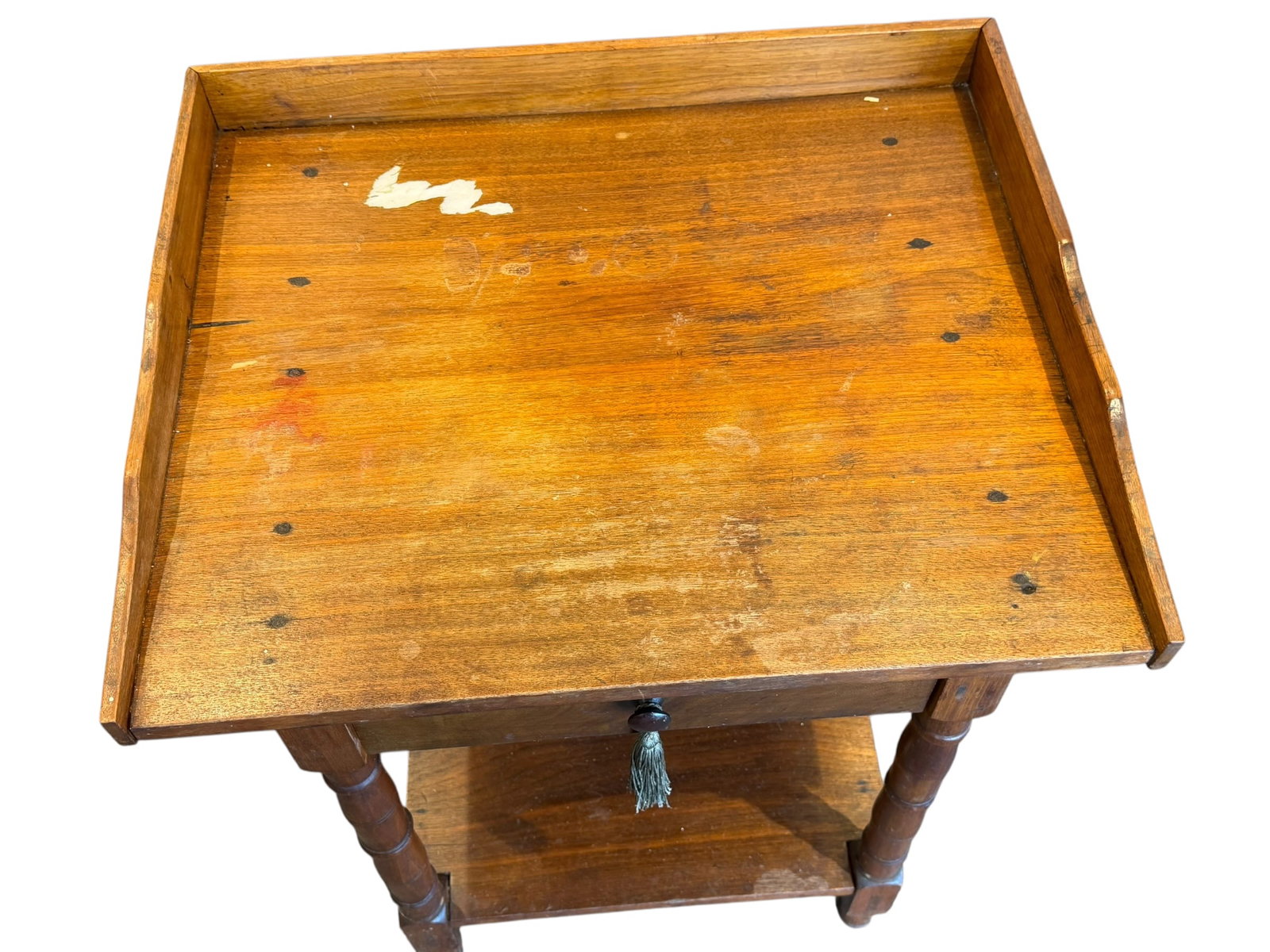 Walnut 1 Drawer Stand - 3