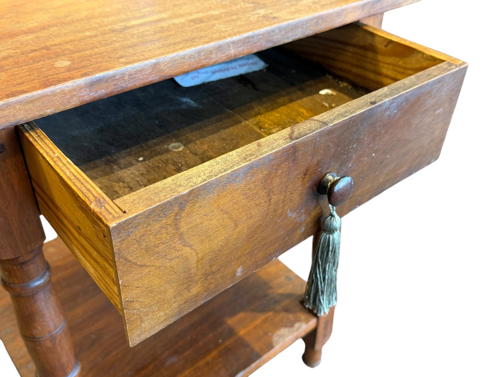 Walnut 1 Drawer Stand - 4