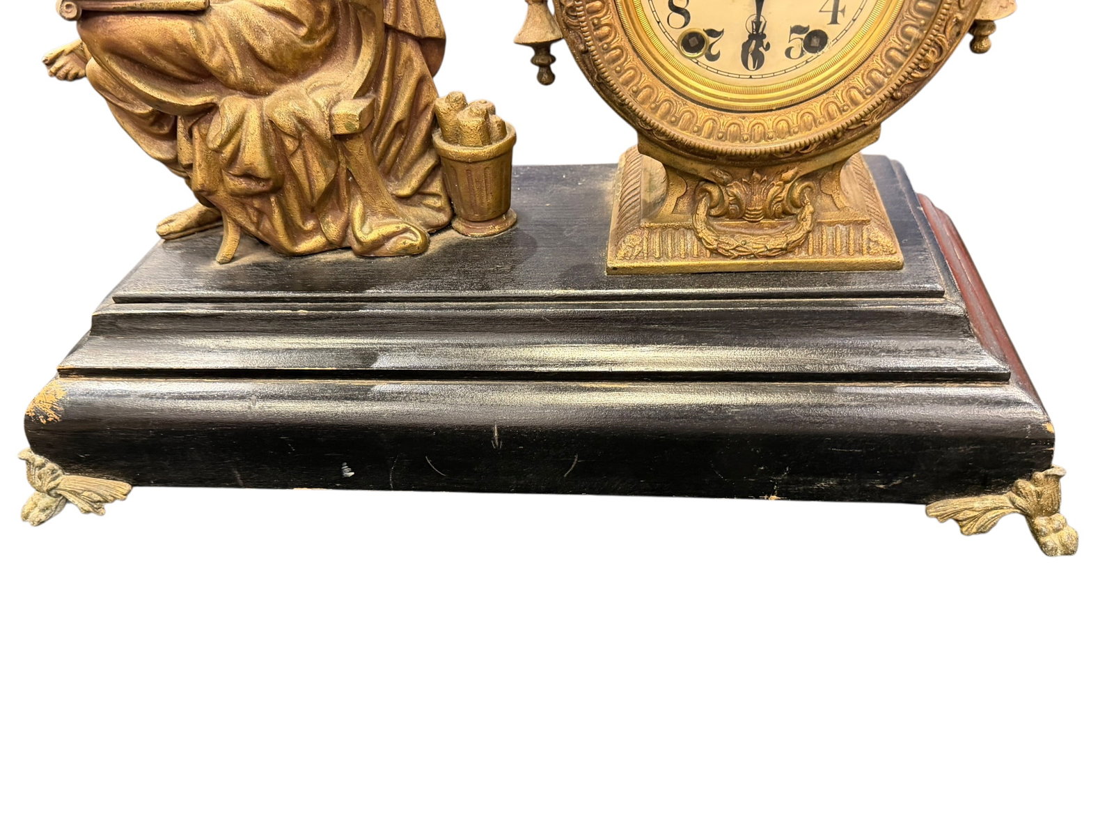 Brass/Bronze Mantle Clock - 4