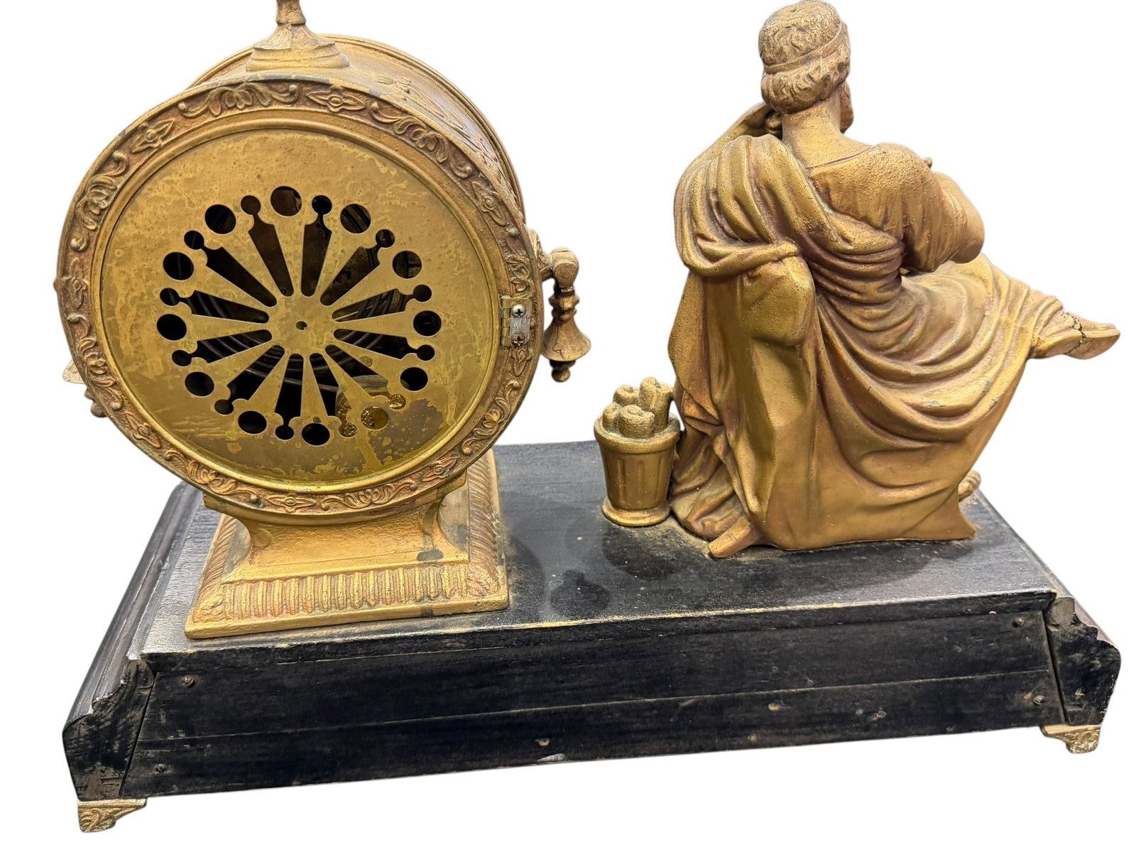 Brass/Bronze Mantle Clock - 5