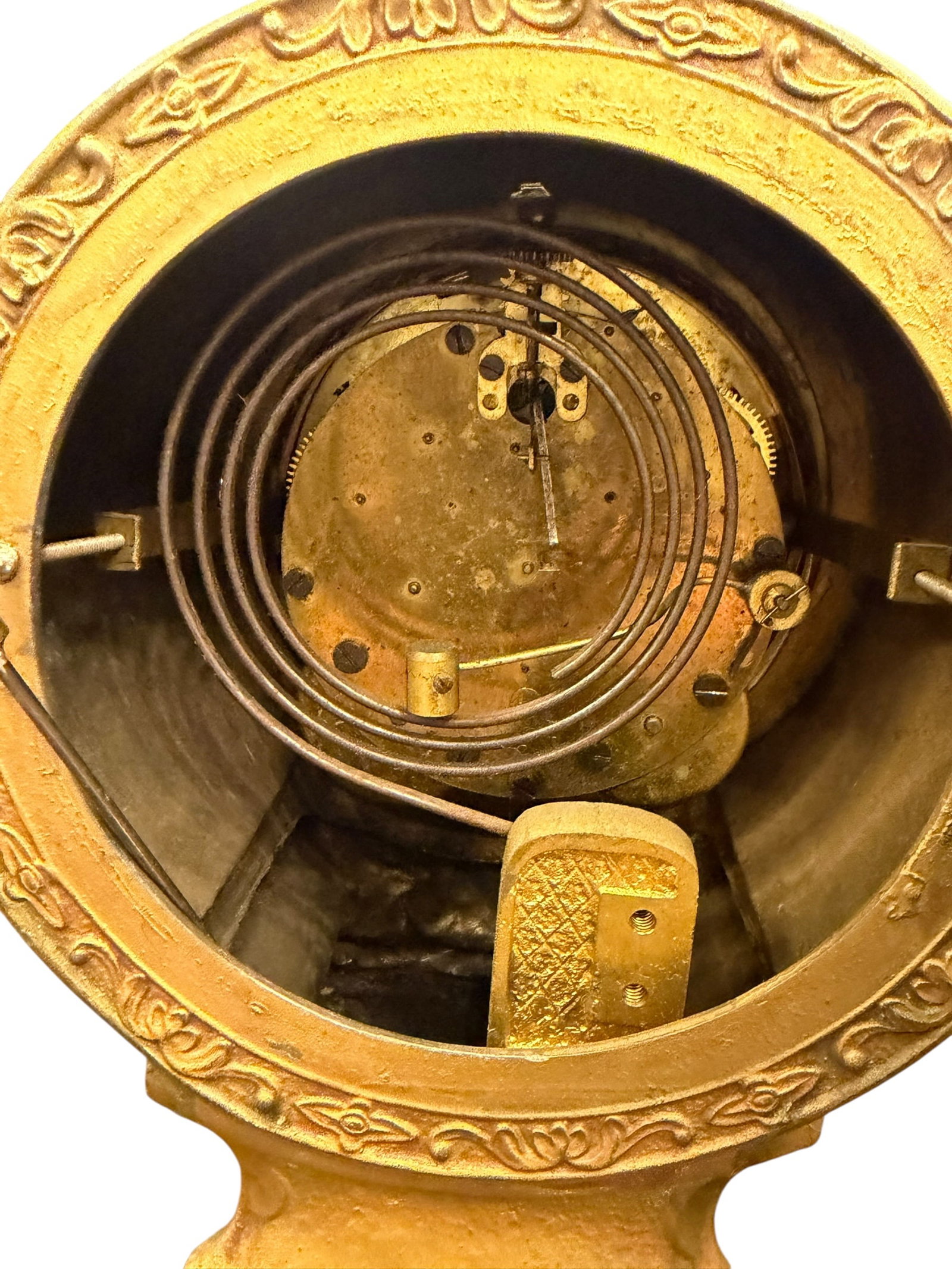 Brass/Bronze Mantle Clock - 7