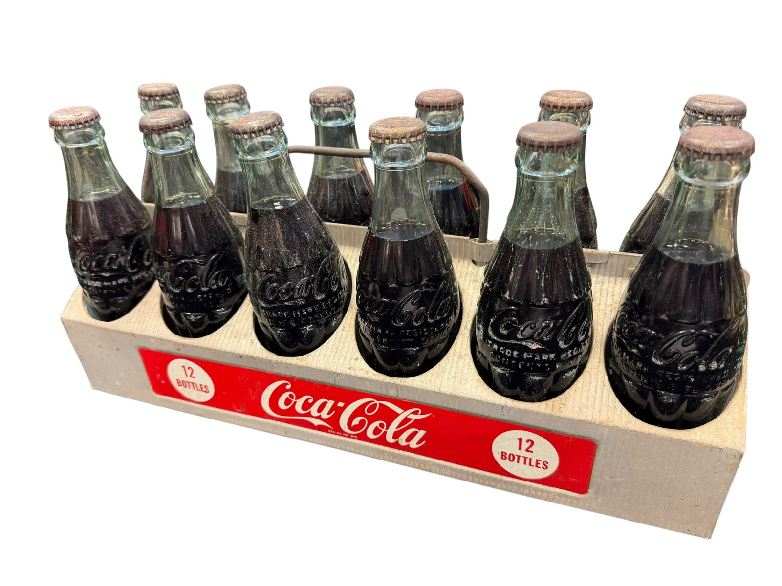12 Pack Coca Cola Bottles with Aluminum Carrier (1 of 5)