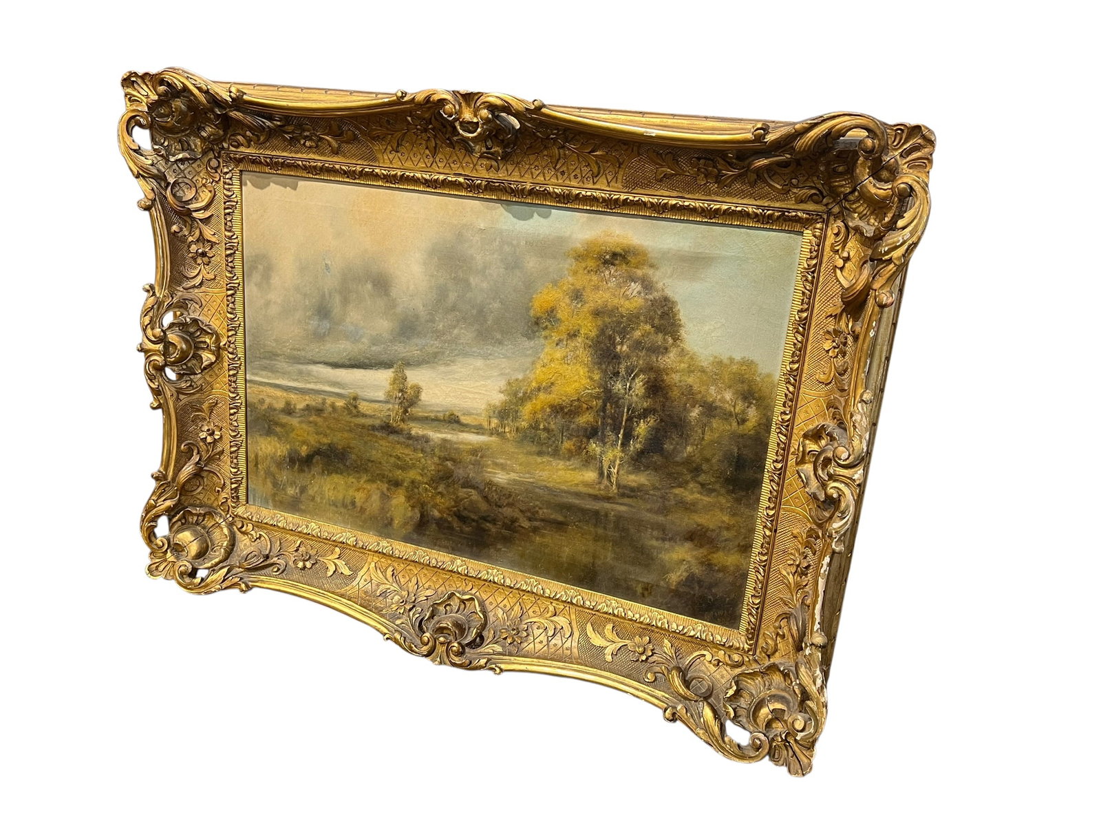 Antique Oil on Canvas Artist Signed (1 of 6)