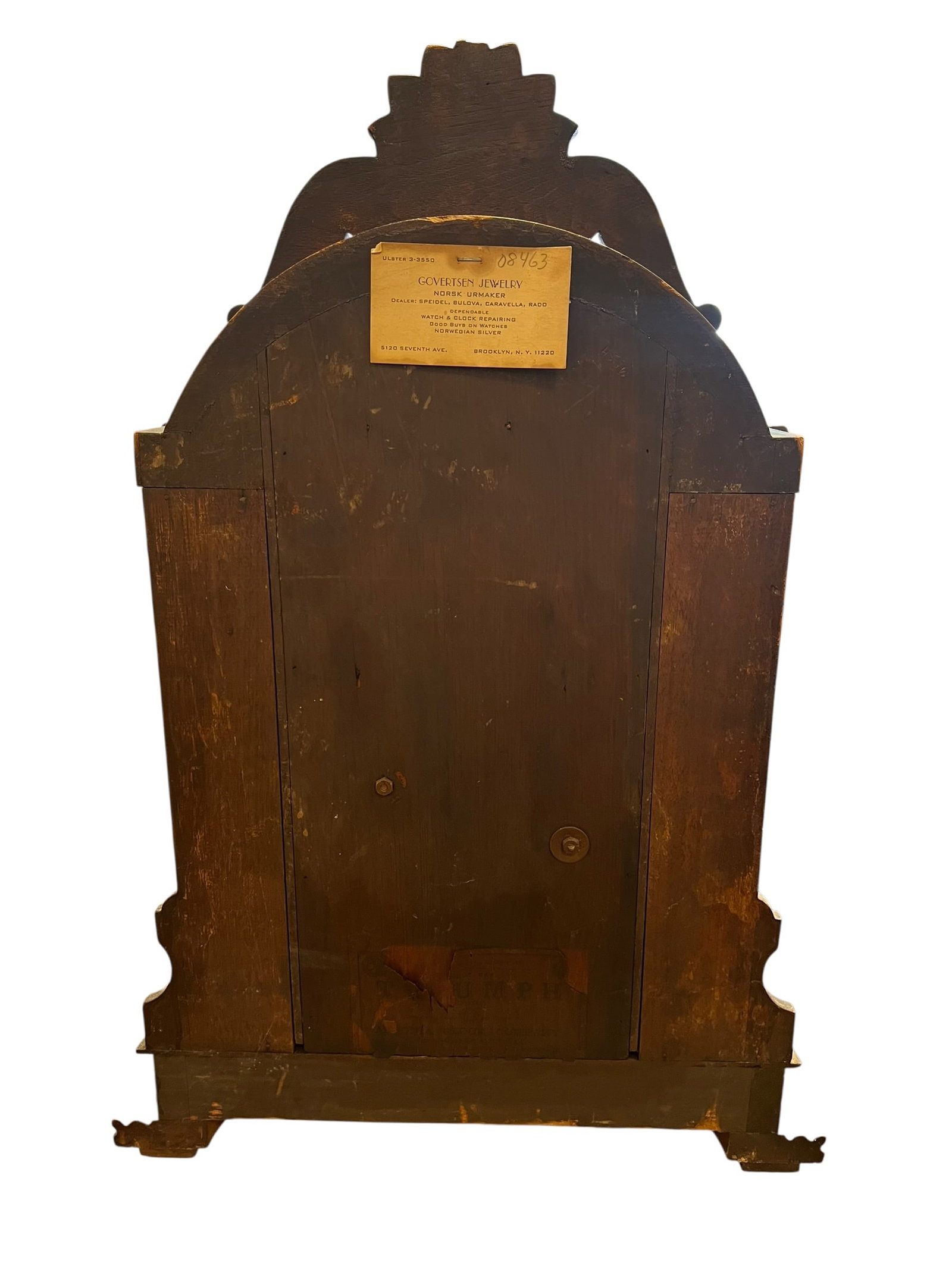 Walnut Mantle Clock - 7