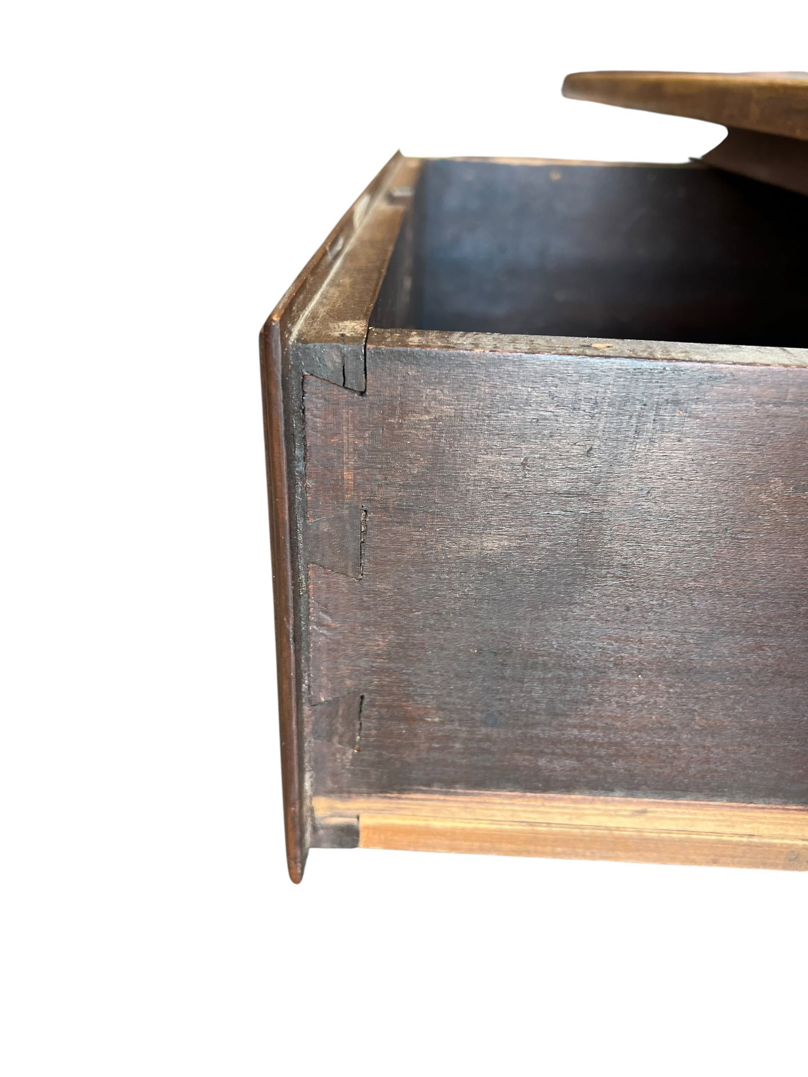 Primitive Walnut 1 Drawer Farm Table - 5