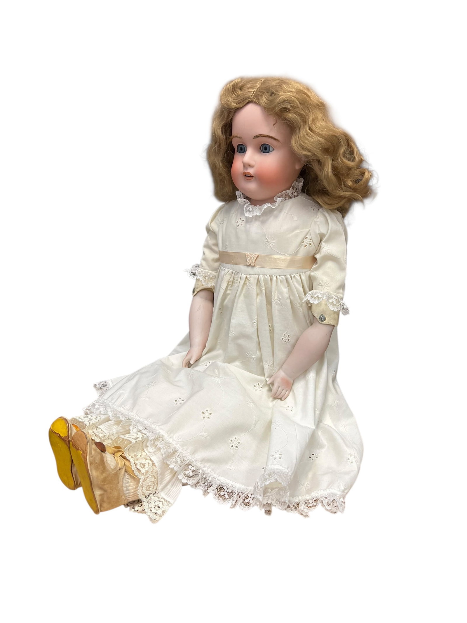 199 15 German Bisque Socket-HeadDoll - 2