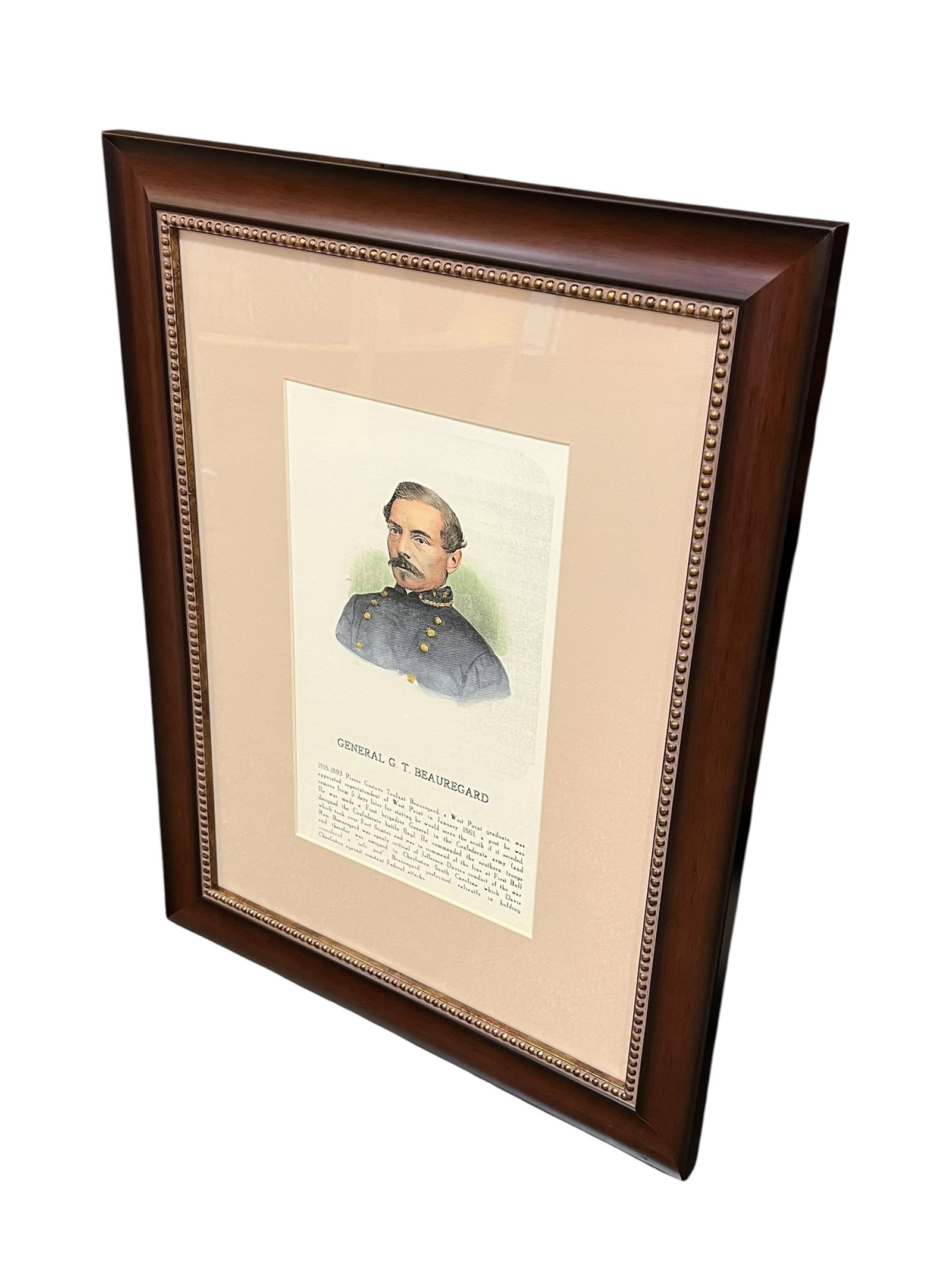 Framed General P.G.T. Beauregard Civil War Portrait Print (1 of 6)