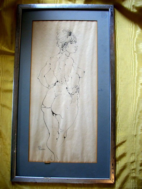 Philip Reisman (American) Female Nude ~Signed: EMAIL GOANTIQUES - For questions a
