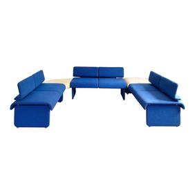 Rare Sectional Sofa with Built in Fiberglass Tables by Harvey Probber (1 of 10)