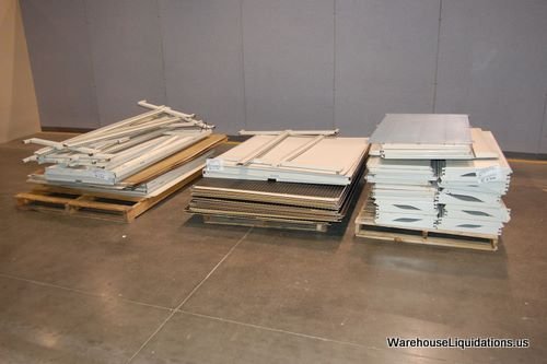 Retail shelves and Uprights for Islander: Retail Shelves and Islanders: QTY 30ea shelves 20 x 48, QTY 28ea shelves 16 x 48, and QTY 2ea 71in Retail Islander section Assy. and pegboard Weight 2084lbs Quantity; 33 Weight; 2084