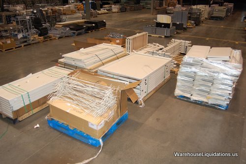Shelves Islanders and Uprights: Retail Shelves Islanders and Uprights. Lot Includes 72 16in x 48in Shelves, 12 71in x 31in upright stands 10 71in x 48in upright stands, 56 71in x47in Pegboard Upright backrounds, 30 Wire Shelf D