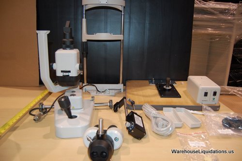 TOPCON Microscope Assembly: TOPCON- Microscope Assembly P/N-8126000-812, Chin Rest Assembly P/N-8124800-801, Accessory Kit with Power Cord8124900-986, Split Screen Rod P/N-8124300-801, and Rack Covers P/N-8124100-206. Quantity; 