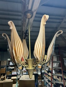 Vintage Murano, Italy, glass pedal chandelier