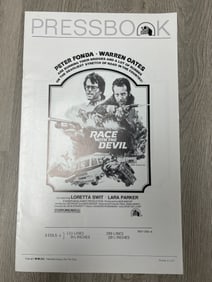 Vintage press book of the movie race with the Devil