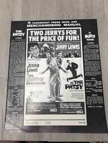 1963 movie pressbook Jerry Lewis as the  nutty professor