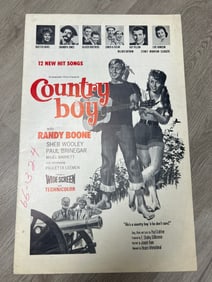 Vintage press book of the movie country boy with Randy Boone