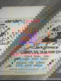 1966 movie poster window card “Under The Yum-Yum Tree” Jack Lemmon