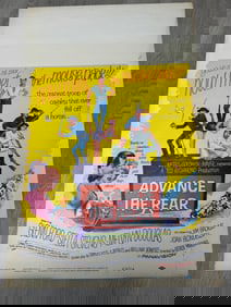 1964 Movie Poster Window Card “Advance To The Rear” MGM