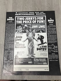 1963 movie pressbook Jerry Lewis as the  nutty professor