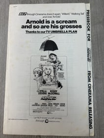 Movie theater press book for the movie Arnold