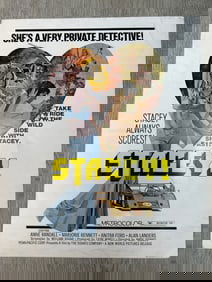 Movie theater ad window card STACEY