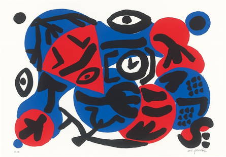 A.R. Penck. ”Perry Rhodan 4”. 1996: A.R. Penck (Dresden 1939 – 2017 Zurich). ”Perry Rhodan 4”. 1996 Colour silkscreen on laid paper. 61,5 × 81 cm (70 × 100 cm) (24 ¼&nb
