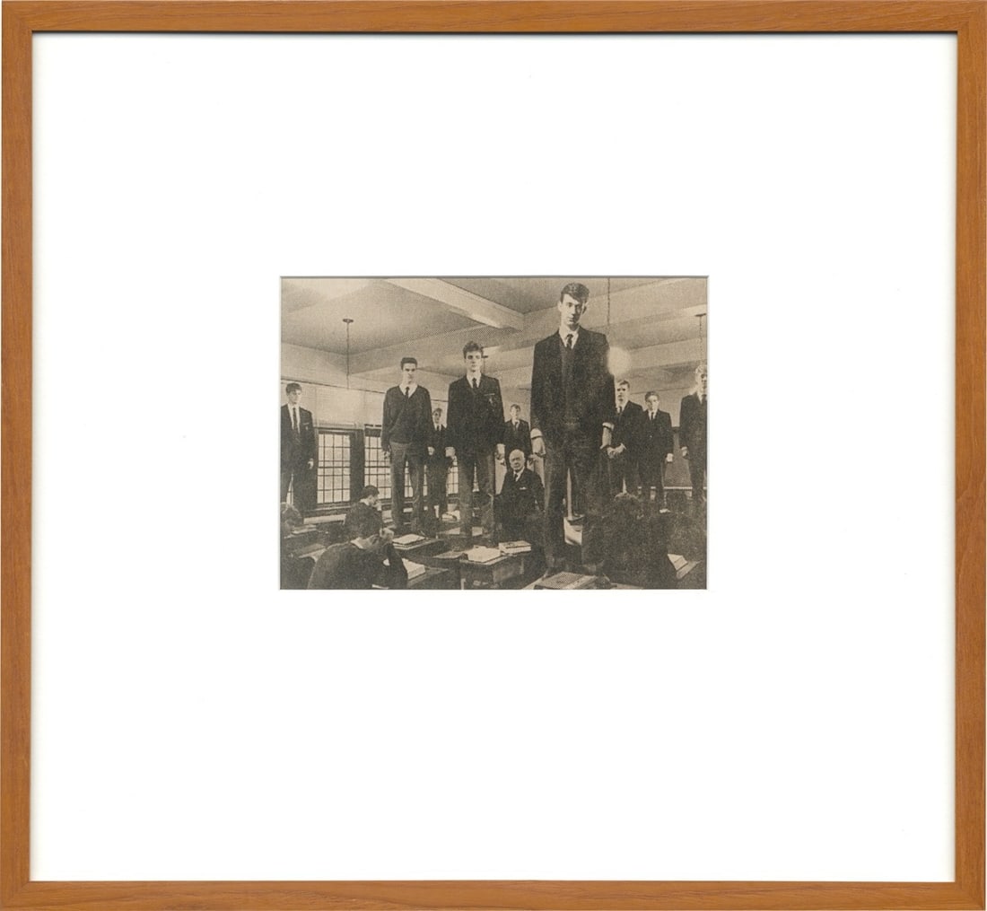 Thomas Ruff. ”Zeitungsfoto 159”. 1991: Thomas Ruff (Zell am Harmersbach 1958 – lives in Düsseldorf). ”Zeitungsfoto 159”. 1991 C-print on Kodak-photographic paper, in artist's frame. 14,6 × 20,2 cm