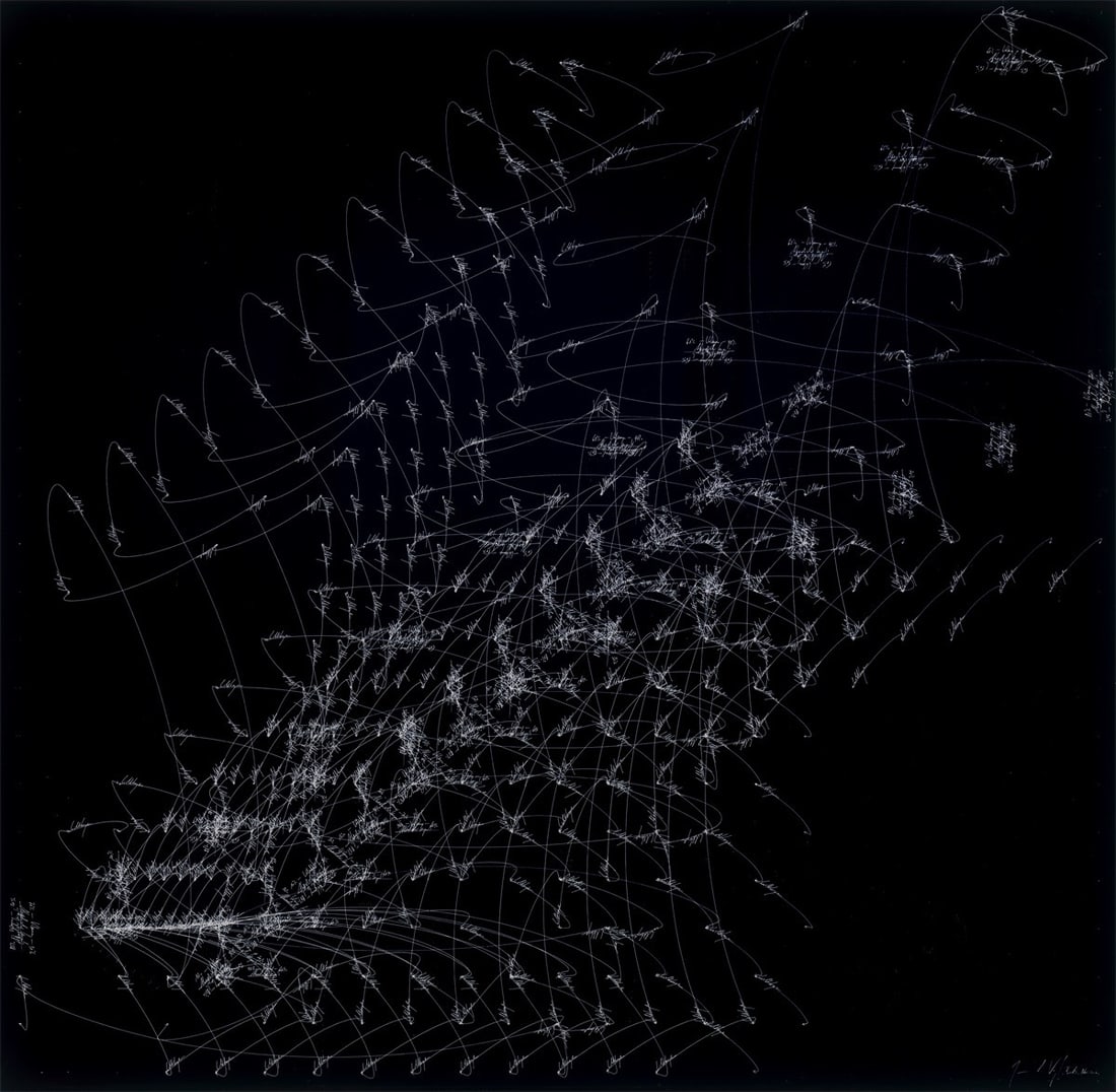 Jorinde Voigt. ”Lichtbogen - Quadrat Umkehrung”. 2007: Jorinde Voigt (Frankfurt am Main 1977 – lives in Berlin). ”Lichtbogen - Quadrat Umkehrung”. 2007 Photograph (Lambda Opal Film) on Alu-Dibond behind acrylic glass. 120 ×&nbs