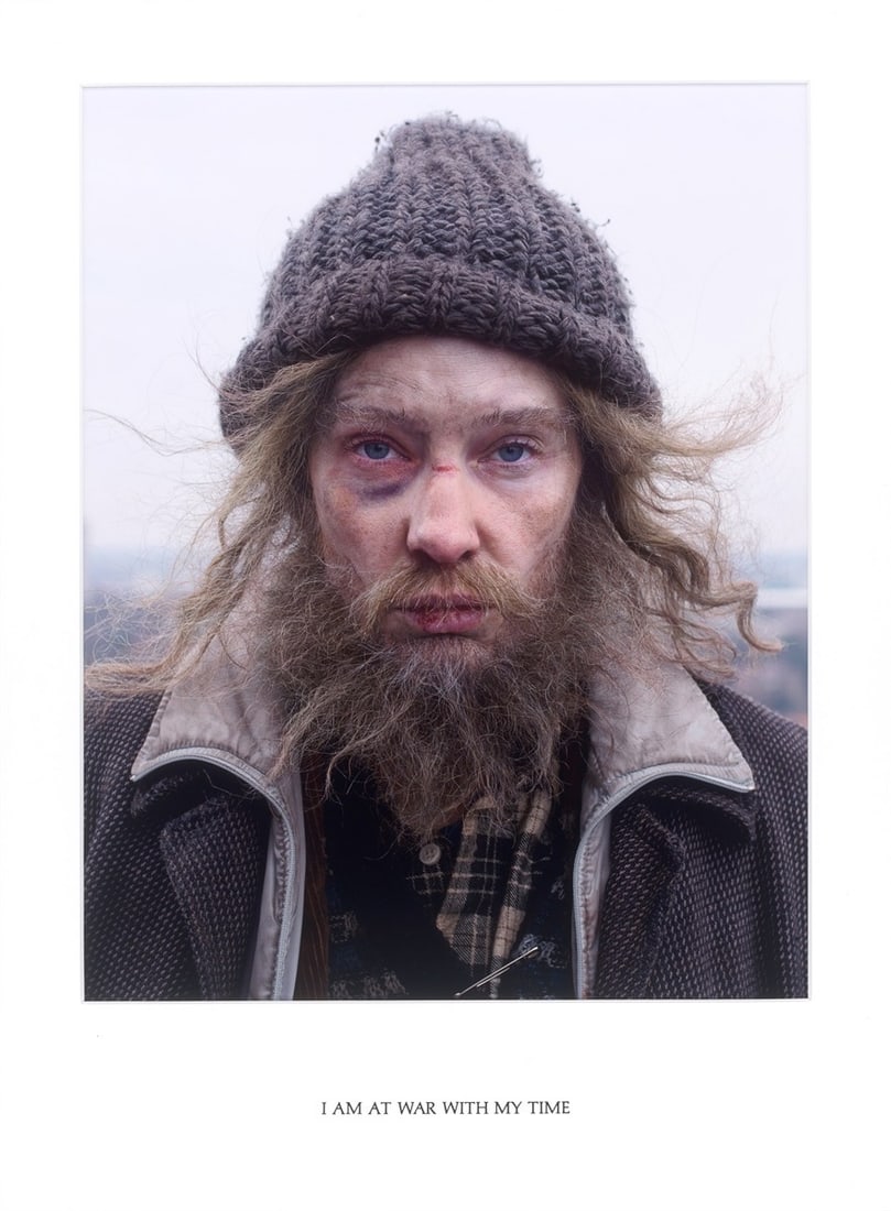 Julian Rosefeldt. ”Manifesto. Sonderedition 2”. 2016: Julian Rosefeldt (Munich 1965 – lives in Berlin). ”Manifesto. Sonderedition 2”. 2016 C-print, in typographically printed mount. 57,7 × 45,9 cm (75 ×&nbs