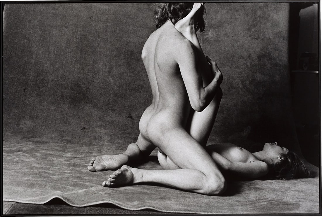 Will McBride. ”Rocky und Julia, München”. 1970: Will McBride (Saint Louis, Missouri 1931 – 2015 Berlin). ”Rocky und Julia, München”. 1970 Gelatin silver print, printed later. 120 × 180 cm (47 ¼&n